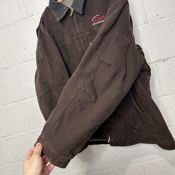 Vintage Carhartt Sherpa-Lined Ridge Jacket “Dark Brown” C61 - Picture 8 of 13